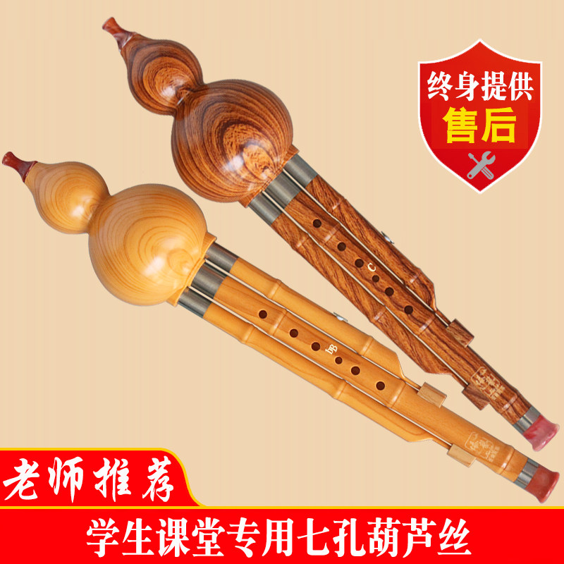 新款傣艺初学入门成人儿童小学生乐器树脂胶木七孔葫芦丝C调降B调