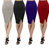 Skirt irregular sexy bag hip skirt color code