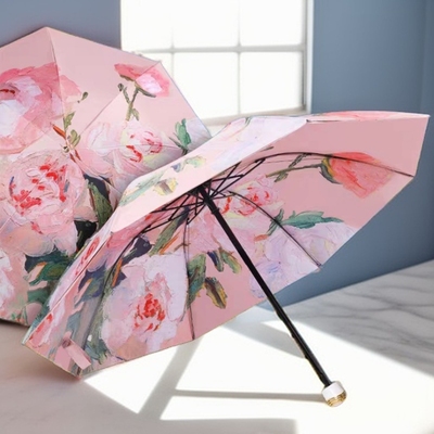 雨伞女晴雨两用结实耐用高颜值防晒伞防紫外线黑胶加大加厚折叠伞