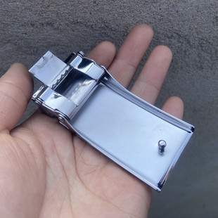 单独打眼皮带扣头 4.0 3.5公分航空皮带扣头合金平滑库带头按压扣