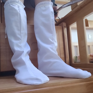 影视古装 袜子僧人绑腿袜和尚大袜子道士纯棉云袜男 靴子纯棉袜唐装