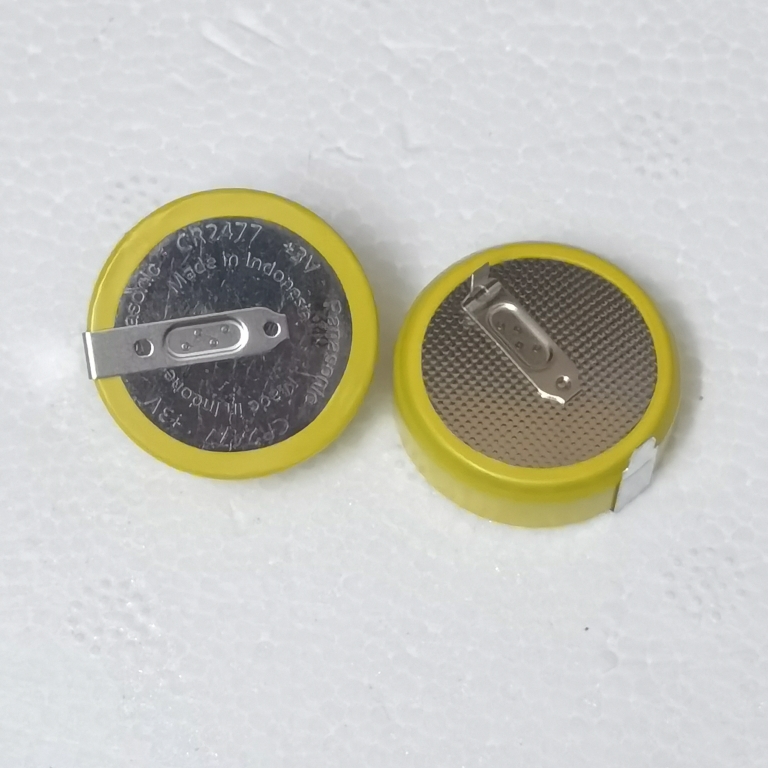 美的CR2477电池卧式间距20MM焊脚