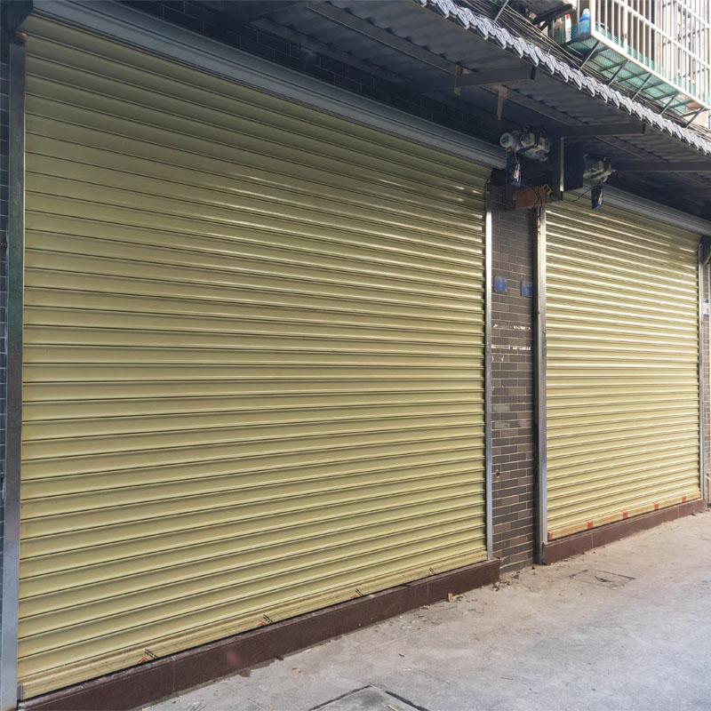 彩钢电动卷闸门定制安装