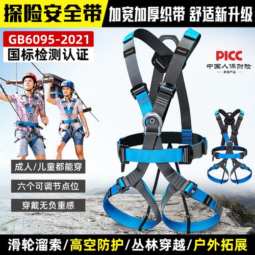 五点式成人儿童游乐安全带乐园拓展训练攀岩探险公园速降保护带