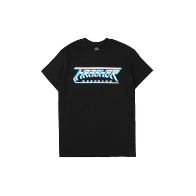 THRASHER下斜字体印花短袖T恤