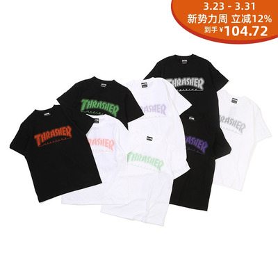 thrasher圆点结构印花短袖t恤