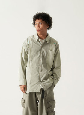 FTMD 拼接长袖衬衫 FUTUREMADE STUDIO SHIRT 23AW CITY BOY