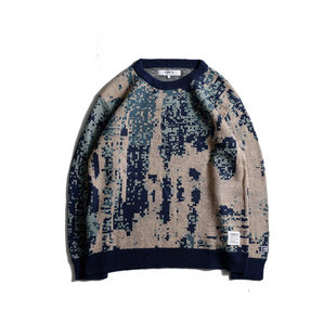 圆领纹路毛衣 BORO FDMTL DIGITAL 复古日潮 SWEATER 23AW