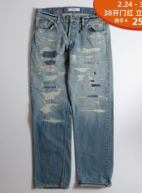 FDMTL  CS123磨毛牛仔裤 CLASSIC STRAIGHT DENIM CS123