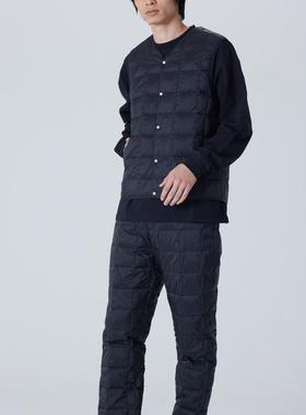 TAION 24AW BASIC纽扣羽绒方格长裤 REGULAR STRAIGHT DOWN PANTS