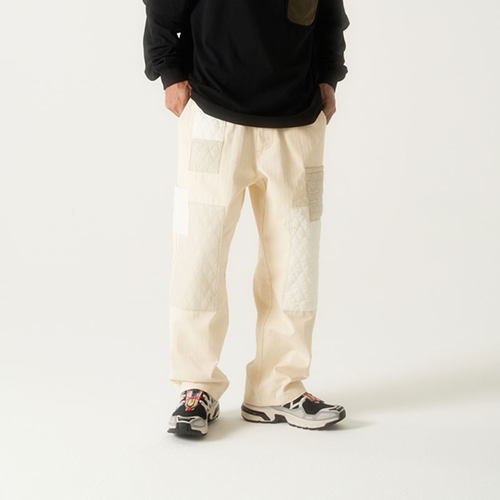 FUTUREMADE小屁孩绗缝补丁长裤