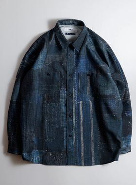 FDMTL 贴布满印长袖衬衫 PRINTED BORO SHIRT