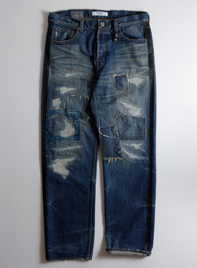 FDMTL CS125经典贴布磨毛牛仔裤 CLASSIC STRAIGHT DENIM