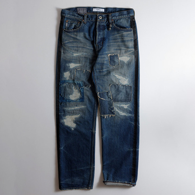 FDMTL经典贴布磨毛牛仔裤CS125