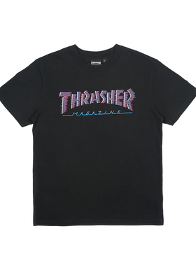 THRASHER  速度线LOGO短袖T恤 SPEED LINES S/S T-SHIRT