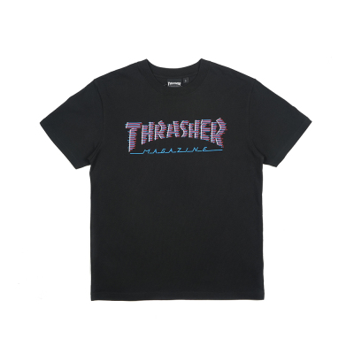 THRASHER速度线LOGO短袖T恤