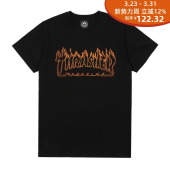 眩晕火焰logo印花休闲潮流短袖 现货 RICHTER THRASHER T恤 潮玩艺