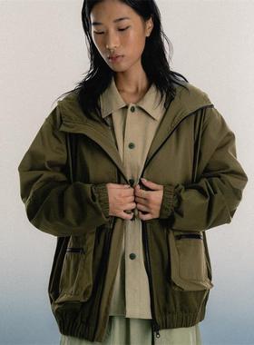 FUTUREMADE STUDIO 24AW 拼色双口袋连帽夹克Two-Tone Hooded