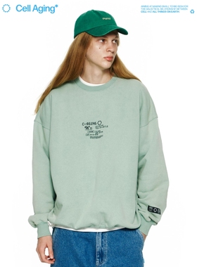 CAG  医疗水洗做旧相机印花圆领套头卫衣长袖 PRINTED SWEATSHIRT