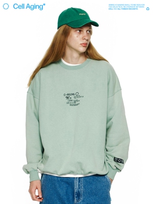 CGS水洗做旧印花圆领卫衣