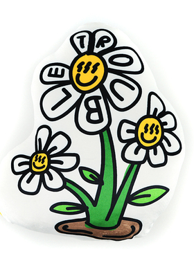 TROUBLESMILE 印花抱枕靠枕 FULA BOLSTER