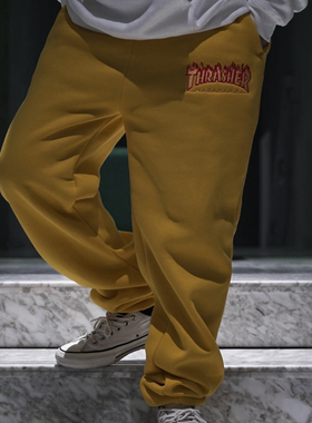 THRASHER 火焰印花长裤 SWEATPANTS LOGO 经典款 火焰滑板潮牌
