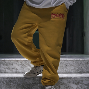 THRASHER 火焰印花长裤 SWEATPANTS LOGO 经典款 火焰滑板潮牌