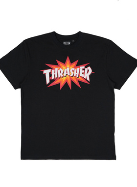 THRASHER 爆炸LOGO短袖BOOM S/S T-SHIRT阿美咔叽T恤