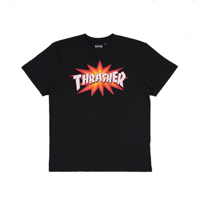 THRASHER爆炸LOGO短袖T恤