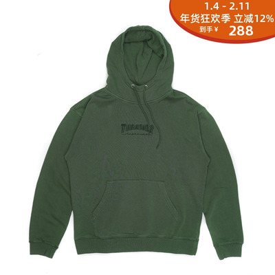 THRASHER水洗小LOGO帽衫