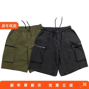 中裤 RADIUM 男宽松廓形多口袋五分裤 短裤 潮牌ins机能休闲街头工装