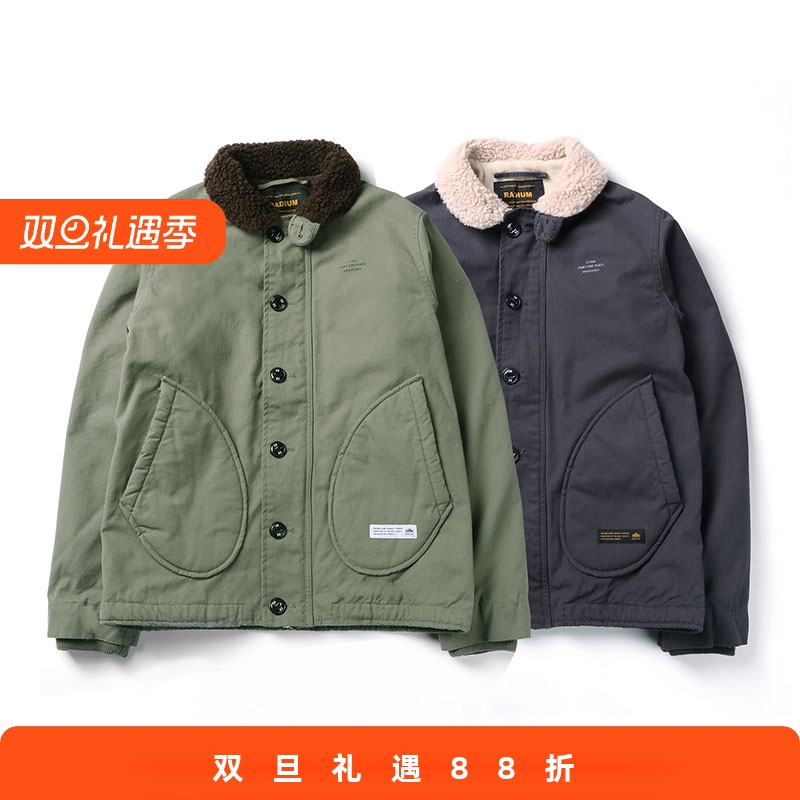 秋冬厚款N1黑灰色羊毛外套