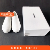 小白鞋 RADIUM白色乐福鞋 帆布鞋 休闲男鞋 一脚蹬春夏懒人鞋 日系板鞋