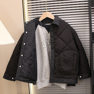 5男童棉衣2026新款6冬装7儿童9加厚12外套15岁帅气冬季宝宝棉服袄