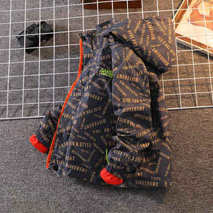 儿童装男童冬季外套春秋款2026新款12可拆卸中大童15岁男孩加绒潮