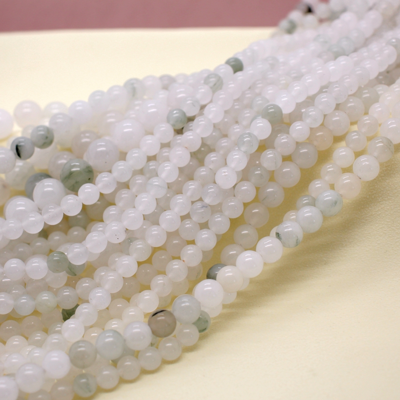临兰天山玉圆珠散珠串珠手链项链