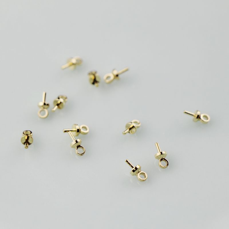 包金珍珠吊坠项链手工饰品配件