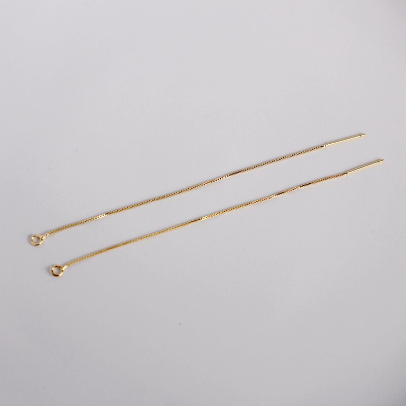14K18K包金镀金保色盒子链蛇骨耳线diy手工耳饰耳环配件材料0.6mm