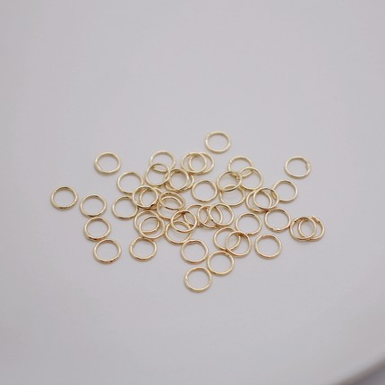 14K包金铜镀金保色闭口环闭口圈diy手工饰品配件材料手链项链链接