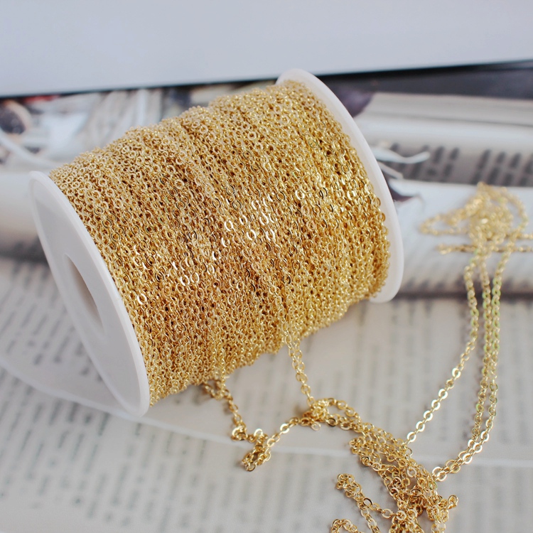 14k包金镀真金保色diy流苏链条