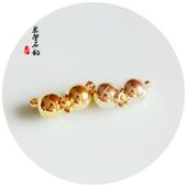 14K18K包金保色磁铁扣珍珠手链项链收尾链接扣diy手工饰品配件6mm