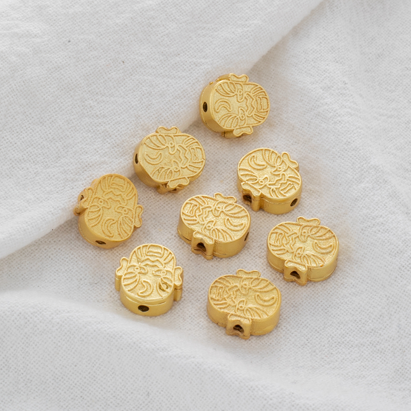 包金镀金古法保色背云通孔