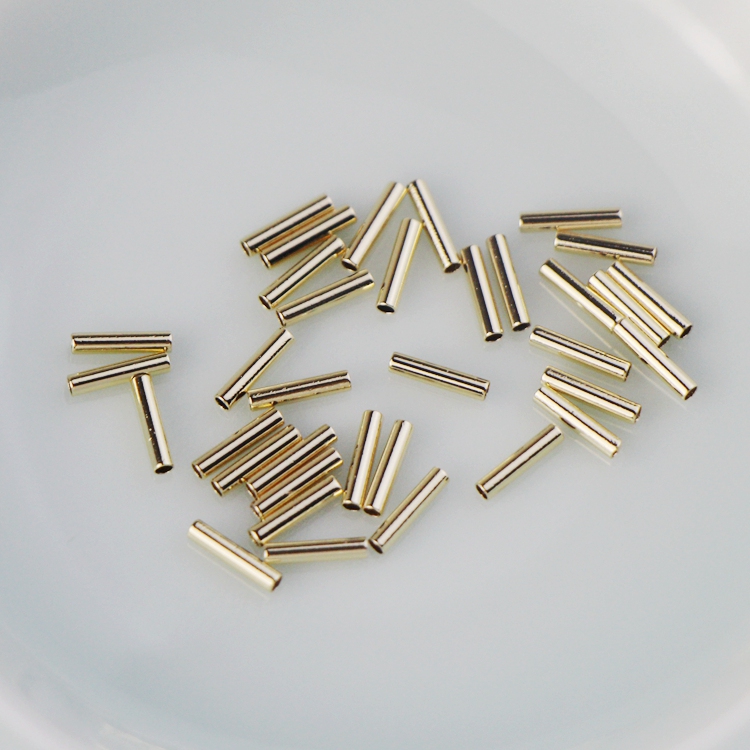 14k包金光面直管手链diy手工配件