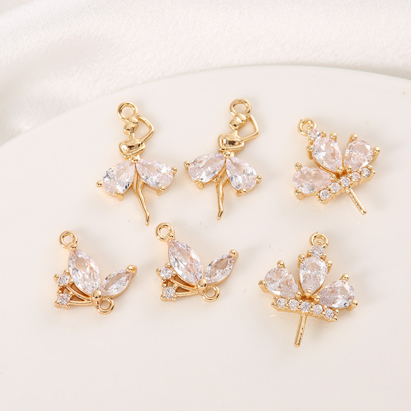 14K包金镀金镶锆石配件diy自制手工串珠饰品手链项链耳环配饰材料,饰品/流行首饰/时尚饰品新,其他DIY饰品配件,淘宝优惠券,粉丝福利购,淘宝优惠卷