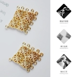 Позолоченная ретро подвеска с кисточками, серьги, аксессуар, 14 карат, золотой цвет