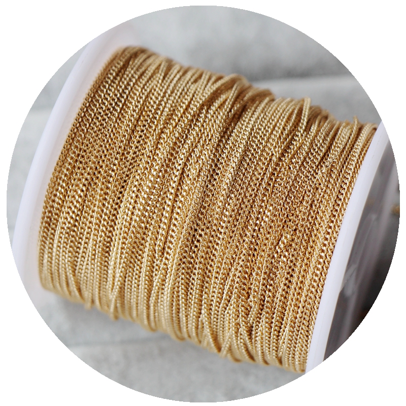 14k包金侧身散链条diy手工饰品