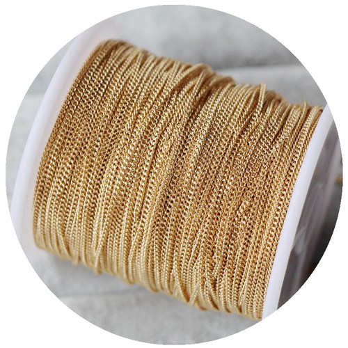 14k包金侧身散链条diy手工饰品