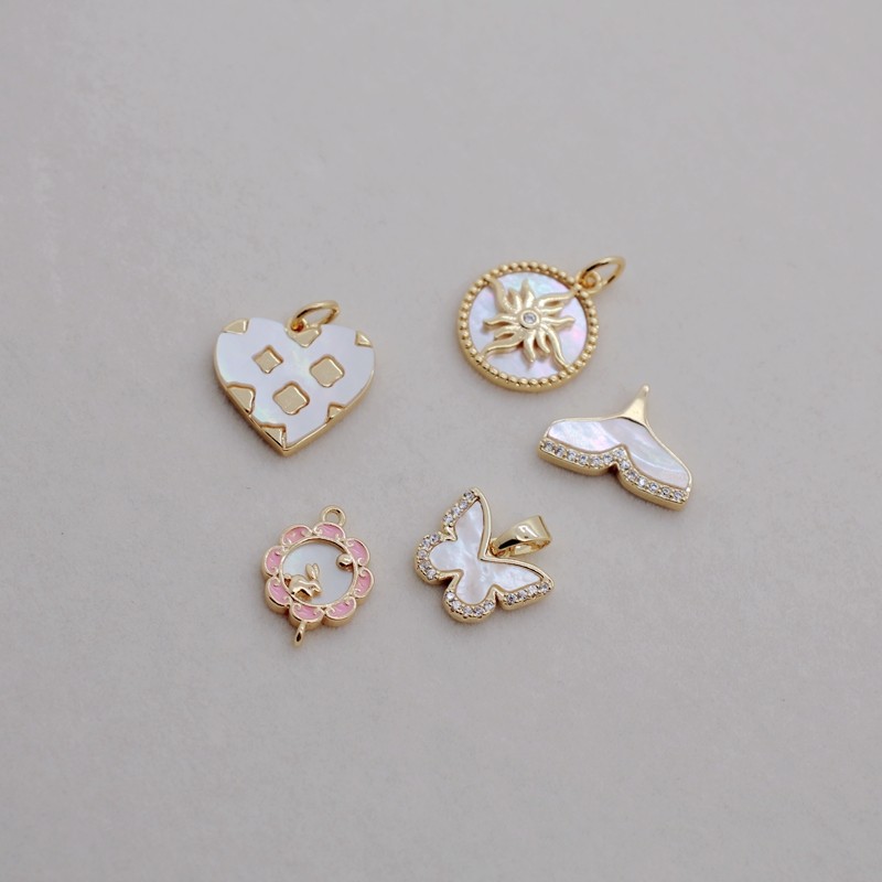 14K包金镀金保色天然贝壳配饰diy手工饰品配件自制手工饰品吊坠,饰品/流行首饰/时尚饰品新,其他DIY饰品配件,淘宝优惠券,粉丝福利购,淘宝优惠卷