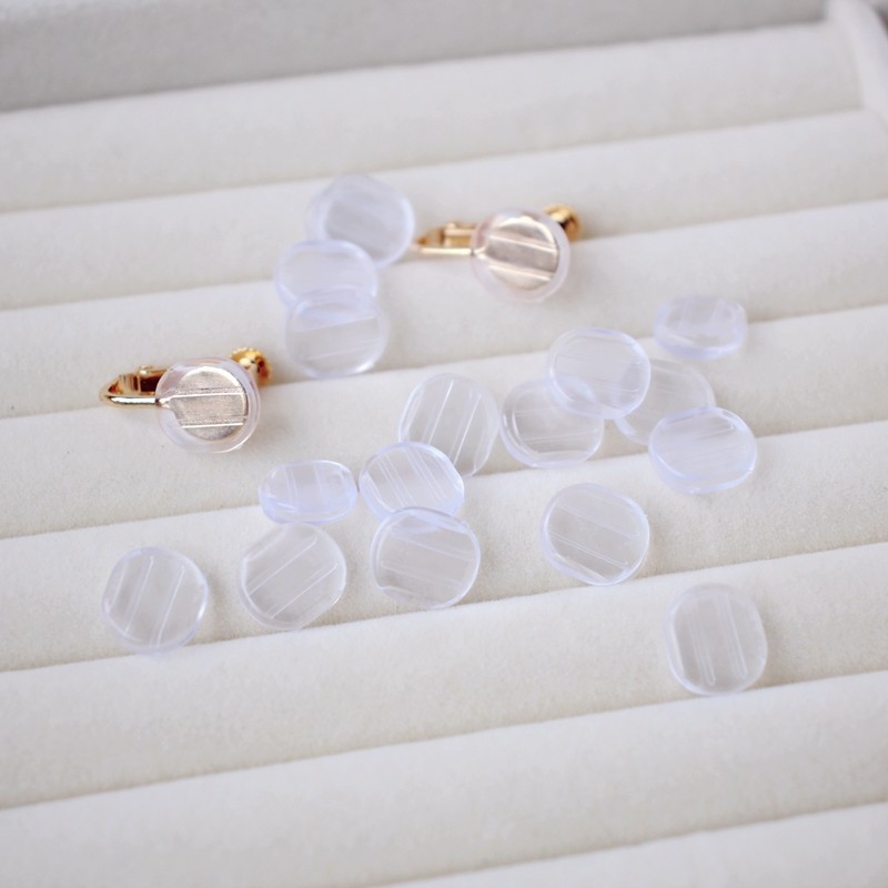 白色透明硅胶耳夹防痛套防疼垫圆形10mm无耳洞耳夹后背保护套耳垫,饰品/流行首饰/时尚饰品新,其他DIY饰品配件,淘宝优惠券,粉丝福利购,淘宝优惠卷