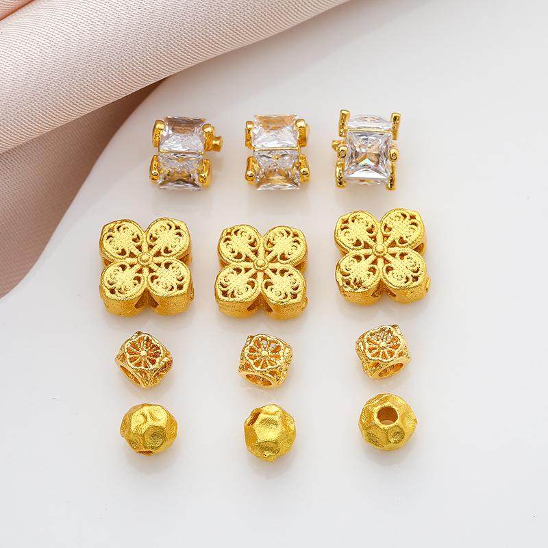 铜包金镀金仿金古法沙金哑光串珠隔珠配饰diy手工串珠手链项链,饰品/流行首饰/时尚饰品新,其他DIY饰品配件,淘宝优惠券,粉丝福利购,淘宝优惠卷